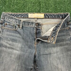 Vintage Ann Taylor LOFT Original Boot Cut Flare Jeans Sz 10P 32x27" Blue Y2K